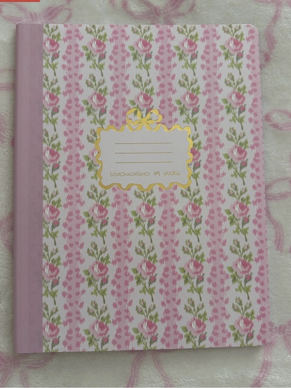 LoveShackFancy xTarget collab NEW Pink Macaron Composition notebook